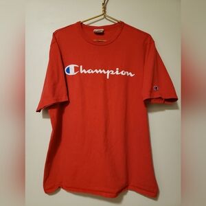 Champion Vintage T Shirt XL Red